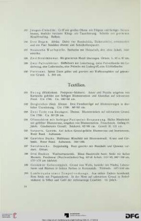Textilien (Nr. 191-211)
