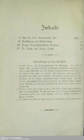 Anmerkungen zu dem Titelbilde: