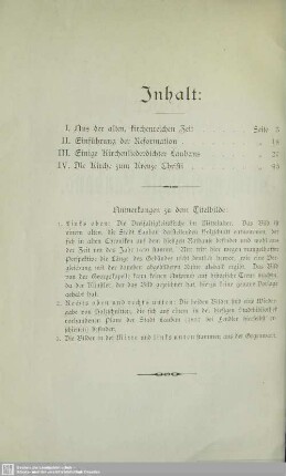 Anmerkungen zu dem Titelbilde: