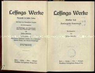 Lessings Werke, Teile 5-6