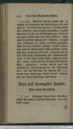 Drey und zwanzigstes Capitel. Von dem Durchfall
