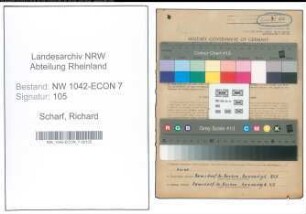 Entnazifizierung Richard Scharf , geb. 28.07.1903 (Maurer)