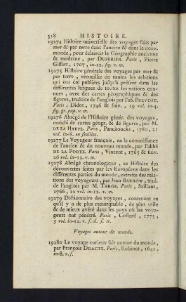 318-321, Voyages autour du monde