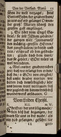 Vom Leiden Christi.