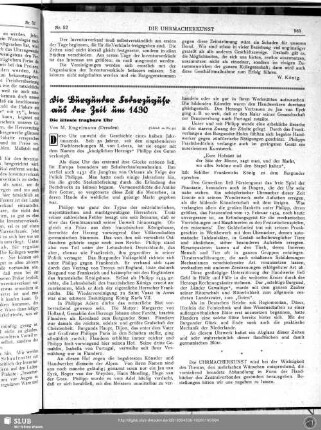 Die Burgunder Federzuguhr aus der Zeit um 1430 (Schluß zu Nr. 51)