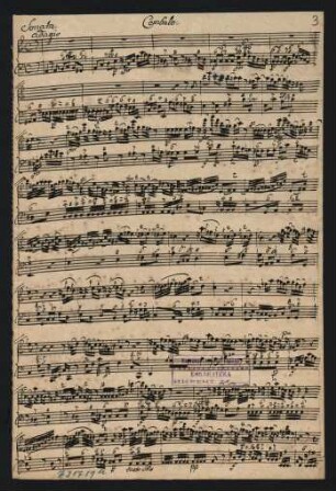Cembalo [& Violino primo]