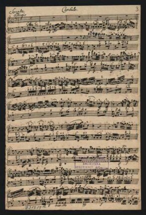 Cembalo [& Violino primo]