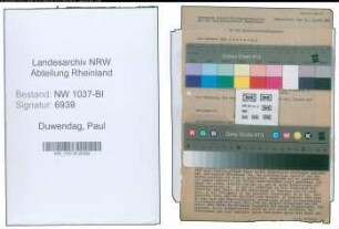 Entnazifizierung Paul Duwendag , geb. 06.11.1909 (Lehrer)