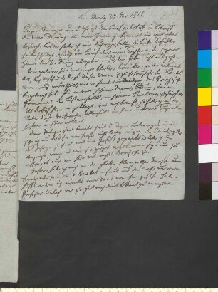 Brief von Zelter, Karl Friedrich an Goethe, Johann Wolfgang von