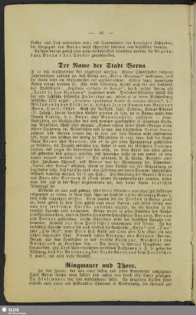 Der Name der Stadt Borna