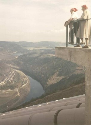 Hohenwartestausee bei Saalfeld, Pumpspeicher-Kraftwerk