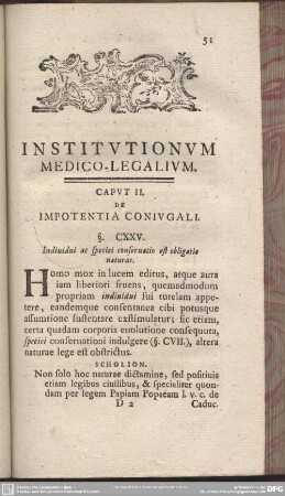Caput II. De Impotentia Coniugali