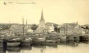 Behelfsbrücke über die Maas, in Givet