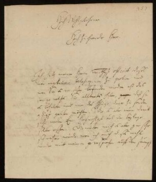 Brief von Christian Ludwig Gersten an Johann Friedrich von Uffenbach. Gießen, 19.6.1740