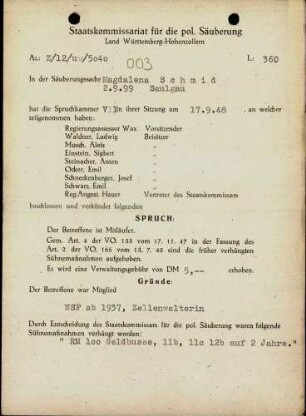 Schmid, Magdalena
