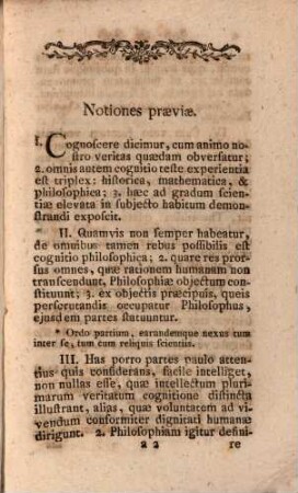 Synopsis praelectionum ex logica et metaphysica