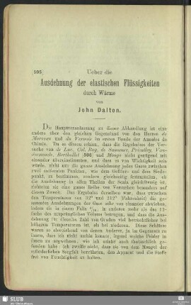 Ueber die Ausdehnung der elastischen Flüssigkeiten durch Wärme