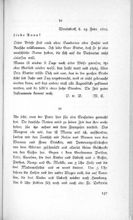 89 Wandsbeck, d. 19. Febr. 1802.