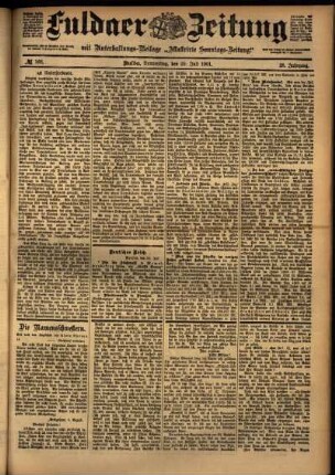 Ausgabe vom Donnerstag, den 25. Juli 1901.
