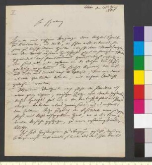 Brief von Stoll, Joseph Ludwig an Goethe, Johann Wolfgang von
