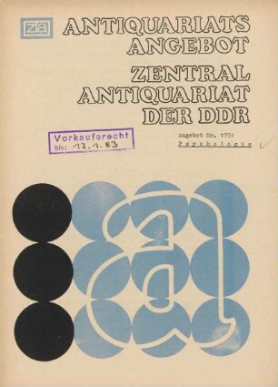 Nr. 1751: Psychologie
