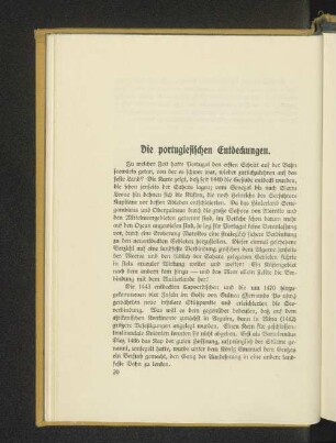 Die portugiesischen Entdeckungen.
