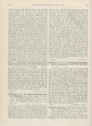 375-376 [Rezension] Schlottmann, Konst., Der deutsche Gewissenskampf gegen den Vatikanismus
