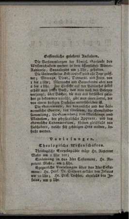 Oeffentliche gelehrte Anstalten