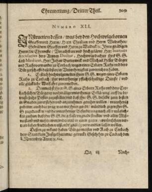 309-319, Numero XLI. - Numero XLVII.