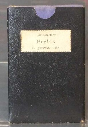 Schießbuch für den Musketier Preiss