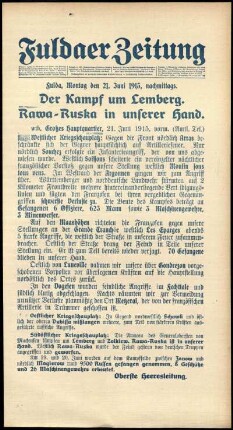 Ausgabe vom Montag, den 21. Juni 1915.