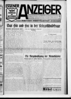 Essener Anzeiger. 1919-1940