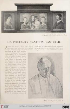 Les portraits d'Antoon van Welie