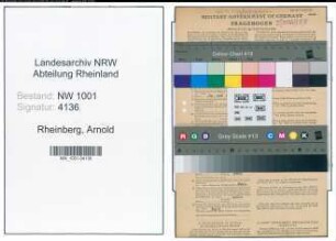 Entnazifizierung Arnold Van Rheinberg, geb. 25.04.1888 (Anstreichermeister)