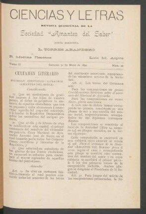 1894,2,22: tomo 2, núm. 22 (31 de mayo de 1894)