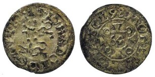 1/64 Taler (Sechsling), Herzoglich-Schleswig-Holstein- Gottorpische Linie, Johann Adolf (1590 - 1616)