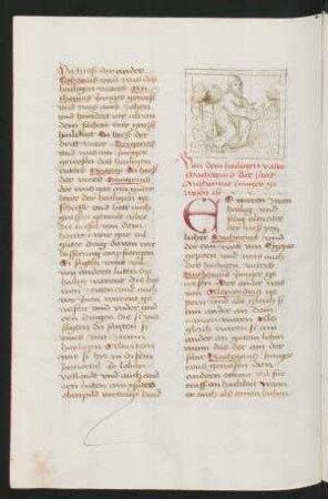 Federzeichnung: Macharius der Jünger des Antonius
