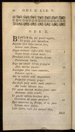 22-27, Ode II.