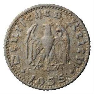 Fundmünze, 50 Reichspfennig, 1935