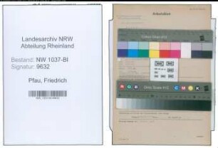 Entnazifizierung Friedrich Pfau , geb. 06.10.1882 (Ingenieur)
