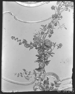Potsdam, Neues Palais, Friedrich-Wohnung, Arbeitszimmer, R.: 210, Detail: Decke an der Ostseite.