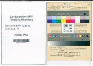 Entnazifizierung Paul Albien , geb. 17.11.1915 (Polizist)