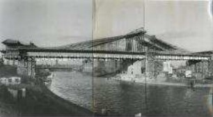 Bau der Berliner Nordbogenbrücke (heute Rudolf-Wissel-Brücke)