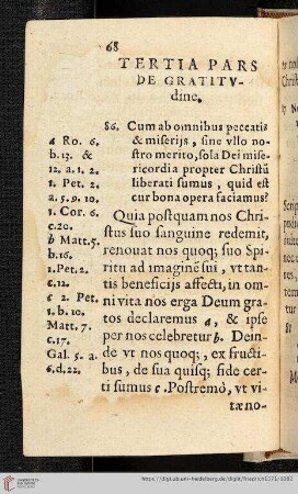 Tertia Pars De Gratitudine