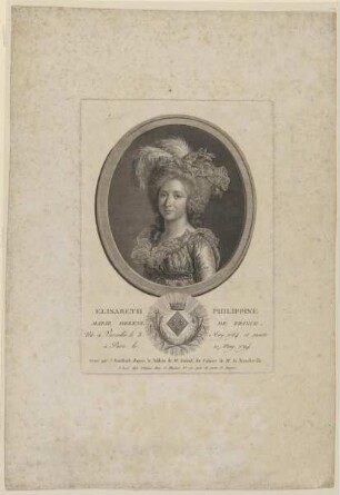 Bildnis der Elisabeth Philippine Marie Helene de France