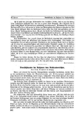 Deutschkunde im Rahmen des Sachunterrichts