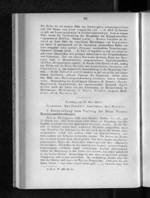 Sitzung am 30. Mai 1916.