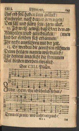 Der CXLI. - CL. Psalm.