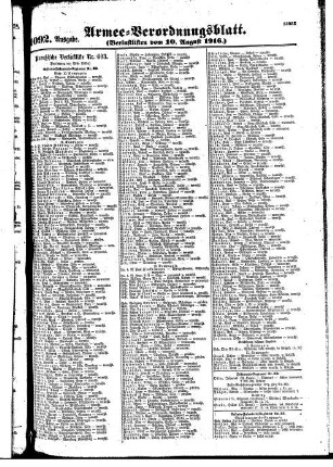 1092.Ausgabe. Donnerstag, 10. August 1916
