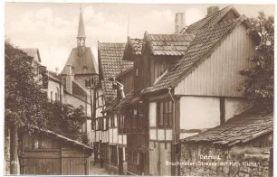 Bruchmauerstraße. Detmold. Blickrichtung St. Bonifatius. Sammlung Schütze (geschenkt von Karl-Ernst Schütze, Detmold, August 2012)